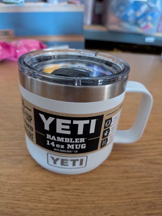 Yeti Other - Yeti White Rambler 14 oz Stackable Mug w/ Handle Magslider Lid Coffee Tea Cup